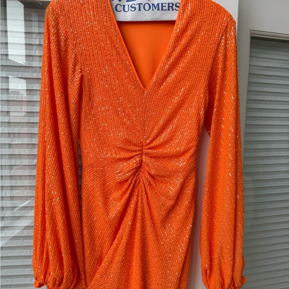 Rotate orange sequin dress - Picture 2 of 15